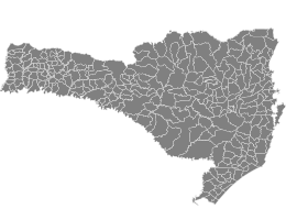 Mapa do Estado de Santa Catarina