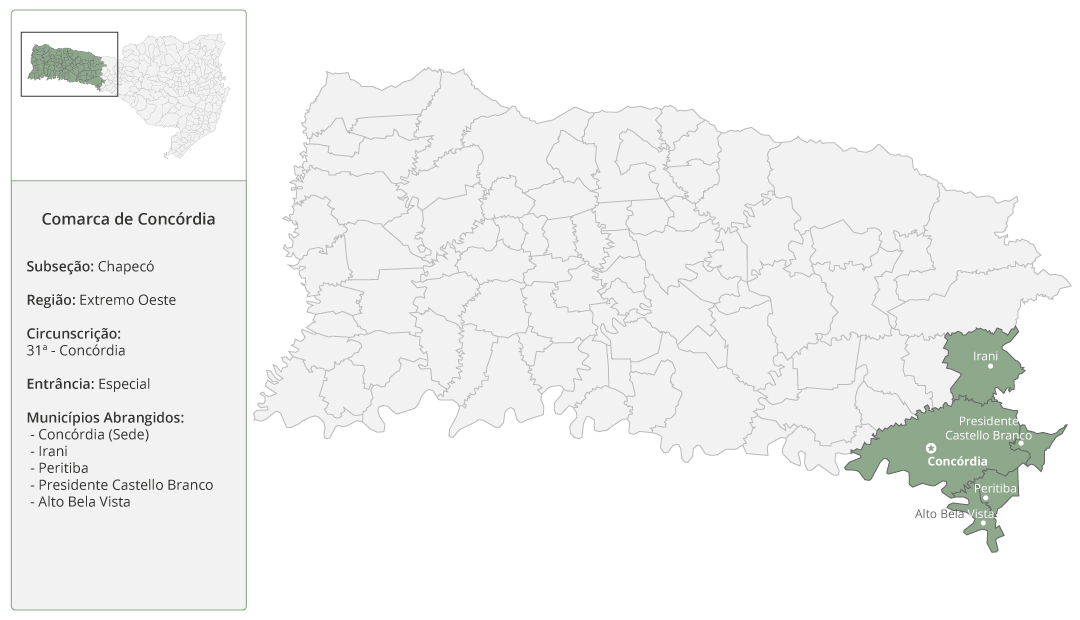 Mapa da circurnscrição de Concórdia