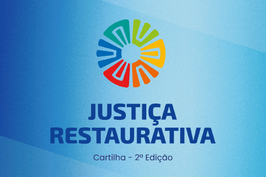 Banner da cartilha Justiça Restaurativa