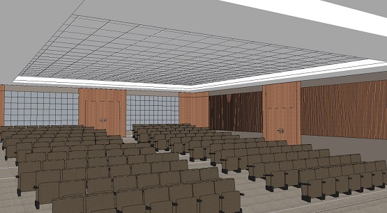 modelo 3d de auditório
