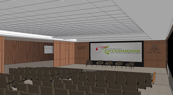 modelo 3d de auditório
