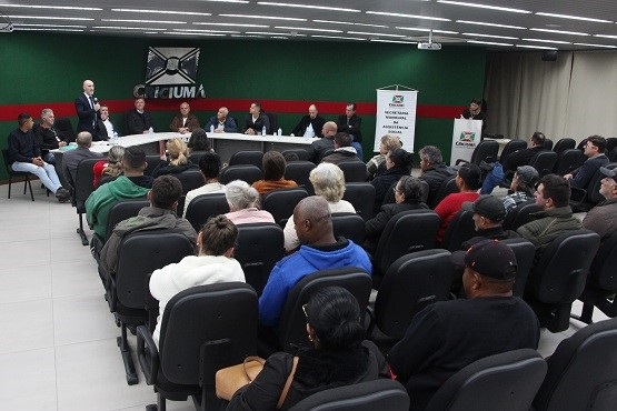 Salão Ouro Negro da prefeitura de Criciúma.