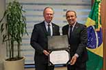 Foto do presidente do TJSC e do presidente do TRE 