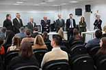 Foto do copo diretivo do TJSC em uma das visitas