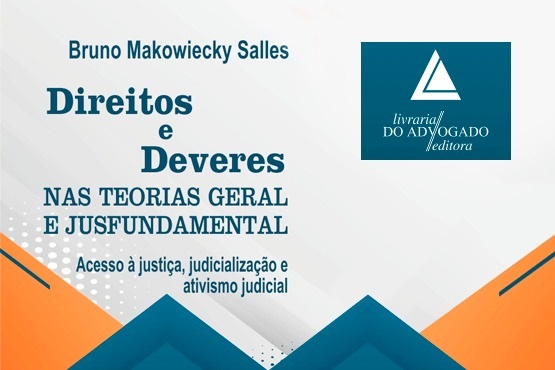 Banner informativo sobre livro de magistrado.