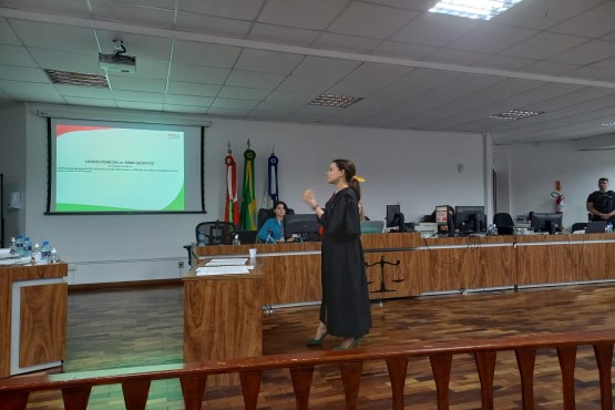 Auditório da comarca de Joinville.