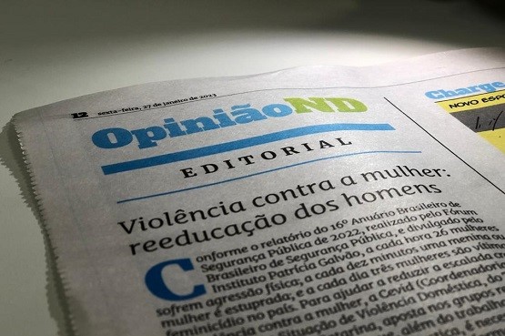 Página do jornal ND.