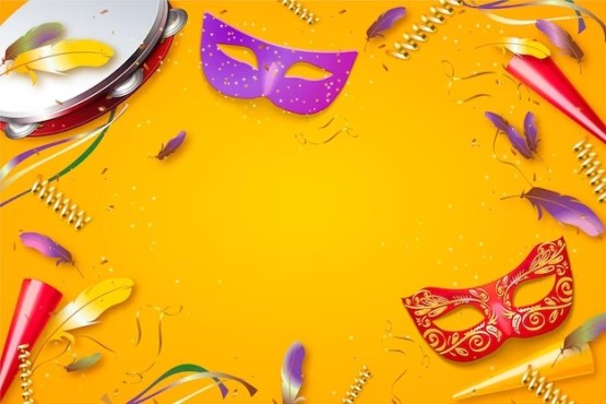 Imagem ilustrativa máscaras de carnaval.