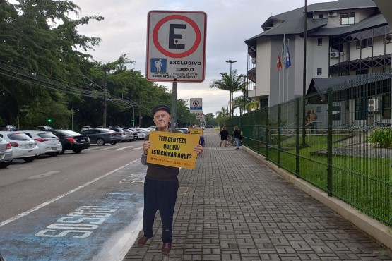 Banner de conscientização.