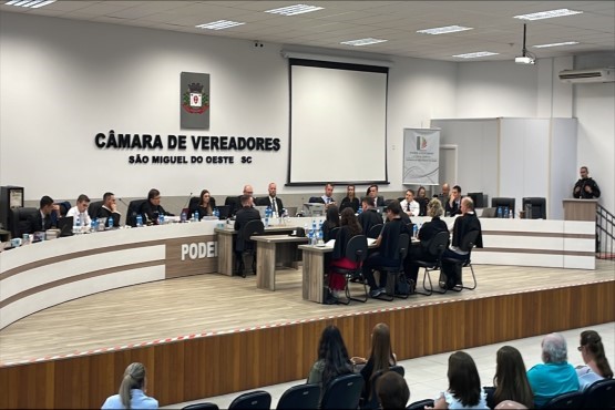 Câmara de Vereadores de São Miguel do Oeste.