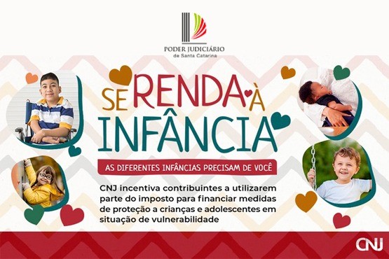 Banner 'Se renda à infância'.