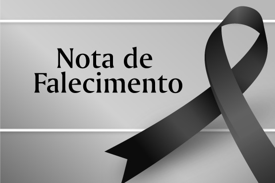 Banner de nota de falecimento.