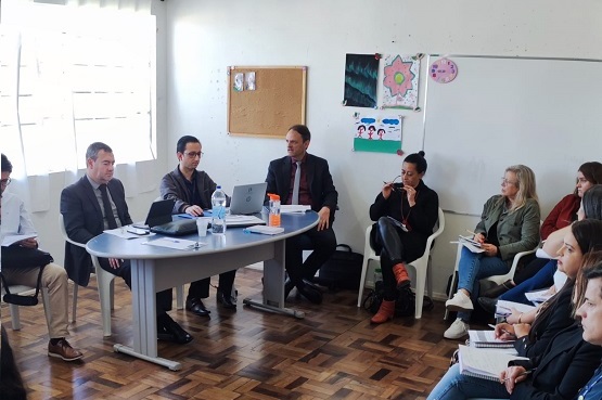 Audiência na área da Infância e Juventude.
