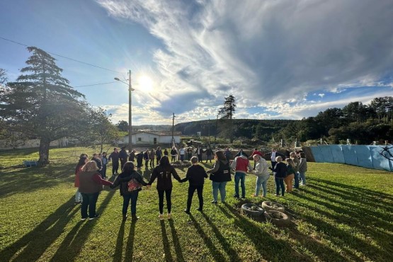 Atividade em escola da Serra.