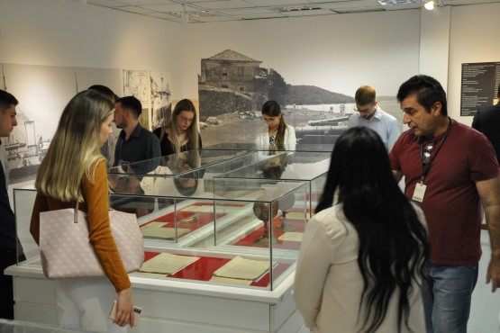 Estudantes de direto visitam museu do TJ.