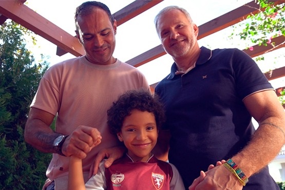 Família que aparece na websérie do Dia Nacional da Adoção.