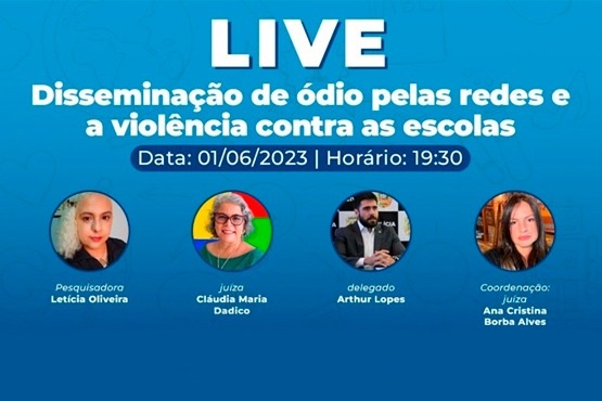 Banner da live.