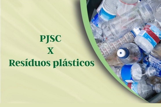 Banner PJSC x resíduos plásticos.
