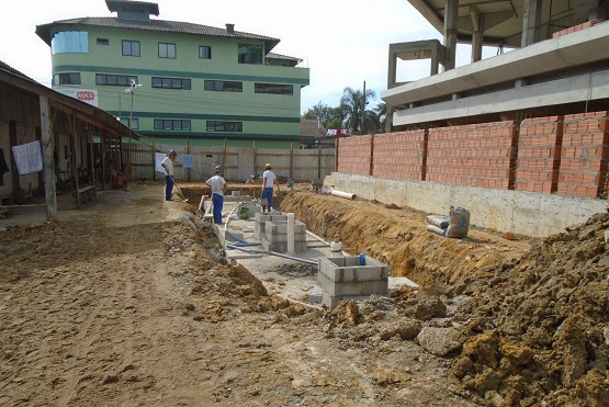 Canteiro de obras.