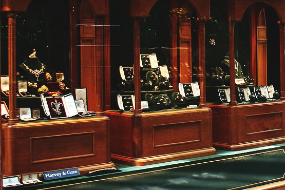 Vitrine de joalheria.