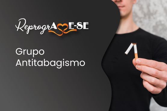 Banner do Grupo Antitabagismo.