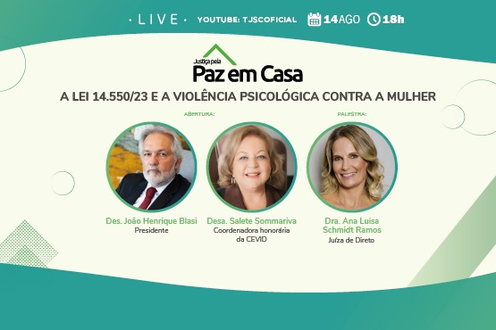 Banner da XXIV Semana da Justiça pela Paz em Casa.