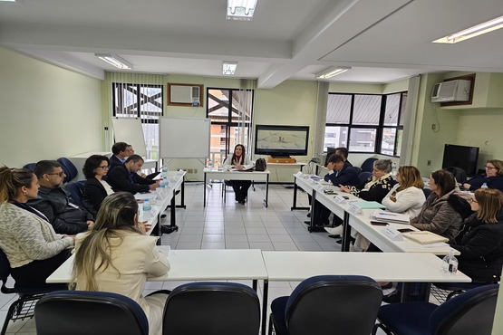 Sessão extraordinária na Unidade da Infância e Juventude da comarca de Blumenau.
