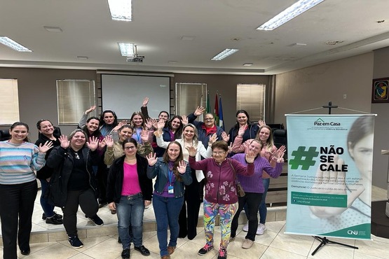 Encontro do grupo reflexivo de mulheres.
