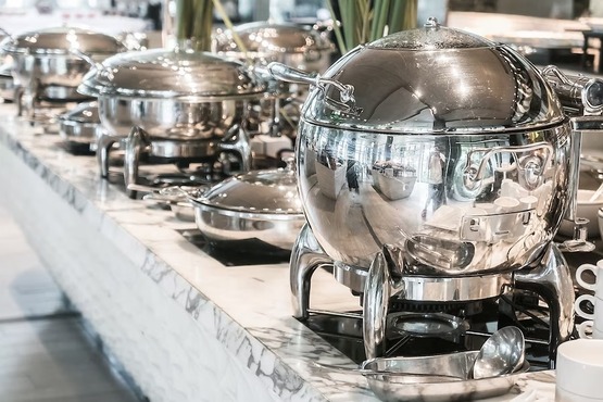 Buffet de comidas.