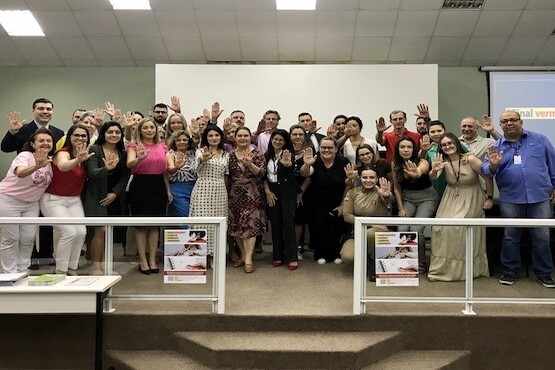 Palestra sobre a Campanha Sinal Vermelho.