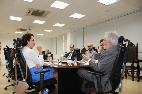 Reunião do TJSC com o Sindicato dos Trabalhadores do Poder Judiciário.
