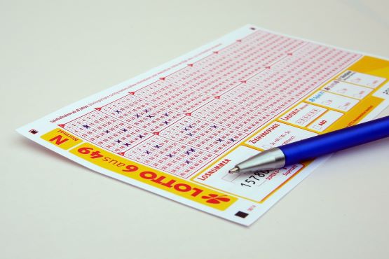Bilhete de loteria.