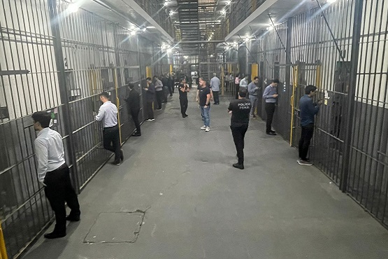 Atividade na penitenciária.