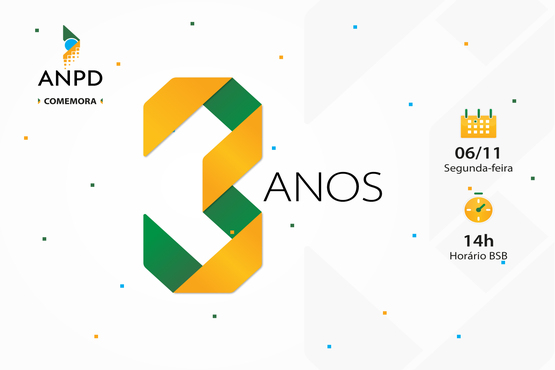 Banner 3 anos ANPD.