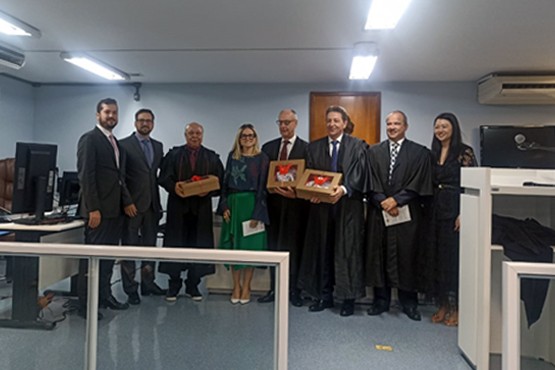 Sessão presencial física da 3ª Câmara Criminal do Tribunal de Justiça de Santa Catarina.