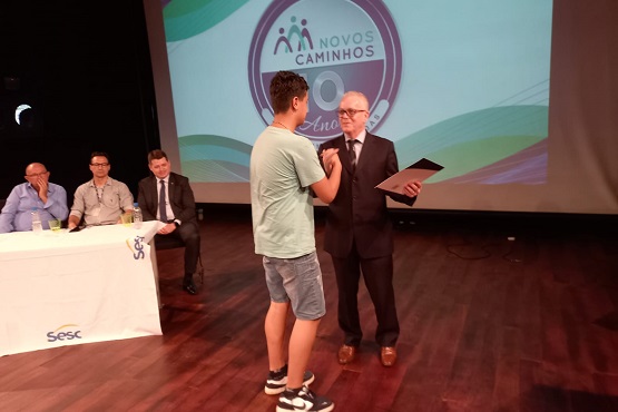 Entrega de certificado.