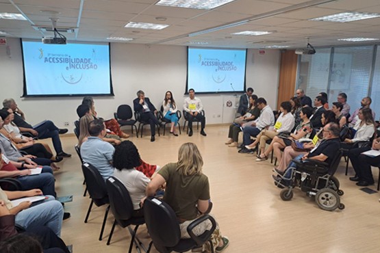 Evento da semana de acessibilidade.