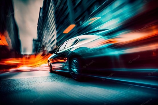 carro em alta velocidade