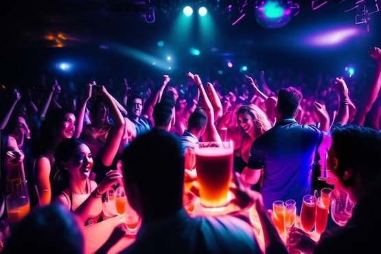 pessoas dançando em balada
