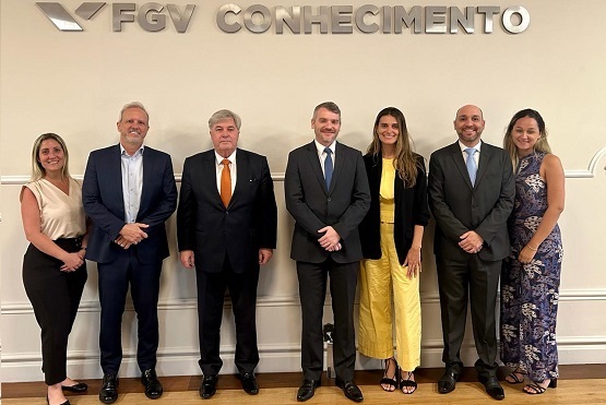 Desembargador Cid Goulart e Carlos Augusto Costa, da Fundação Getulio Vargas