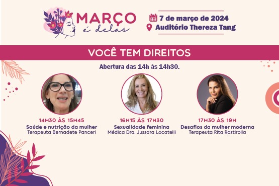Março é delas