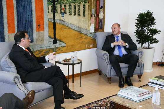 Presidente do TJ recebe presidente da Assembleia Legislativa
