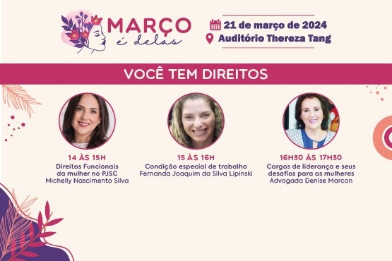 Março é delas