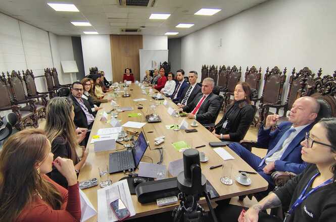 Autoridades e integrantes das CPEAMAS participam da abertura do biênio 2026-2028 no TJSC.