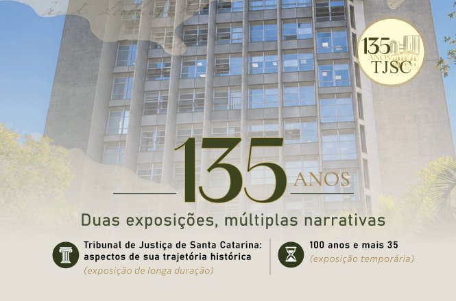 Arte horizontal: exposição dos 135 anos do TJSC destaca trajetória histórica e múltiplas narrativas da instituição.