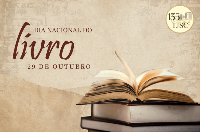 Banner festivo do Dia Nacional do Livro, com livros coloridos em um fundo branco, incentivando a leitura e o conhecimento.
