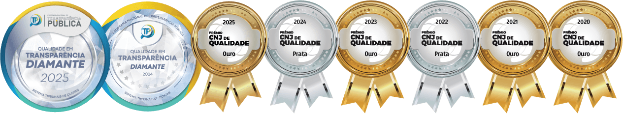 Selos de Qualidade em Transparência Pública e Prêmios CNJ de Qualidade - 2020 a 2025
