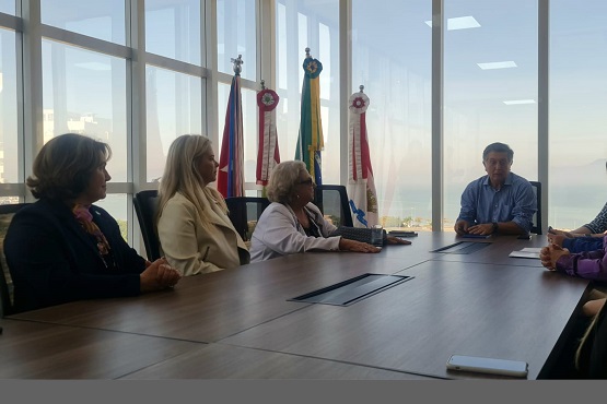 Reunião com o prefeito, Topázio Neto.